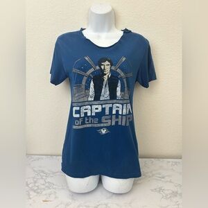 Disney Cruise Line Disney Wish Star Wars Captain Of The Ship Shirt Large XS